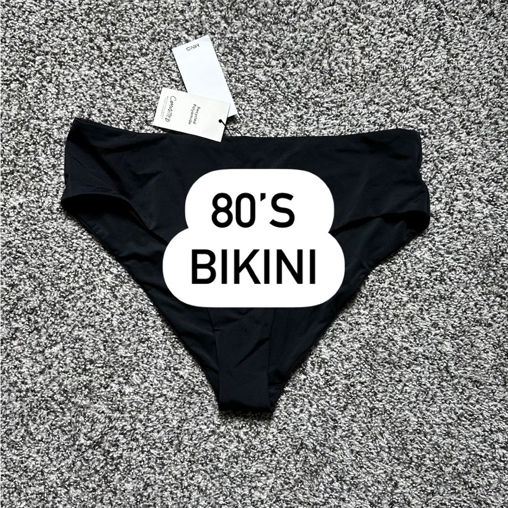 Bikini pants XL Mango black high leg